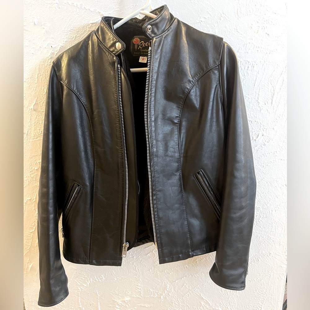 Vintage Reed sportswear leather jacket